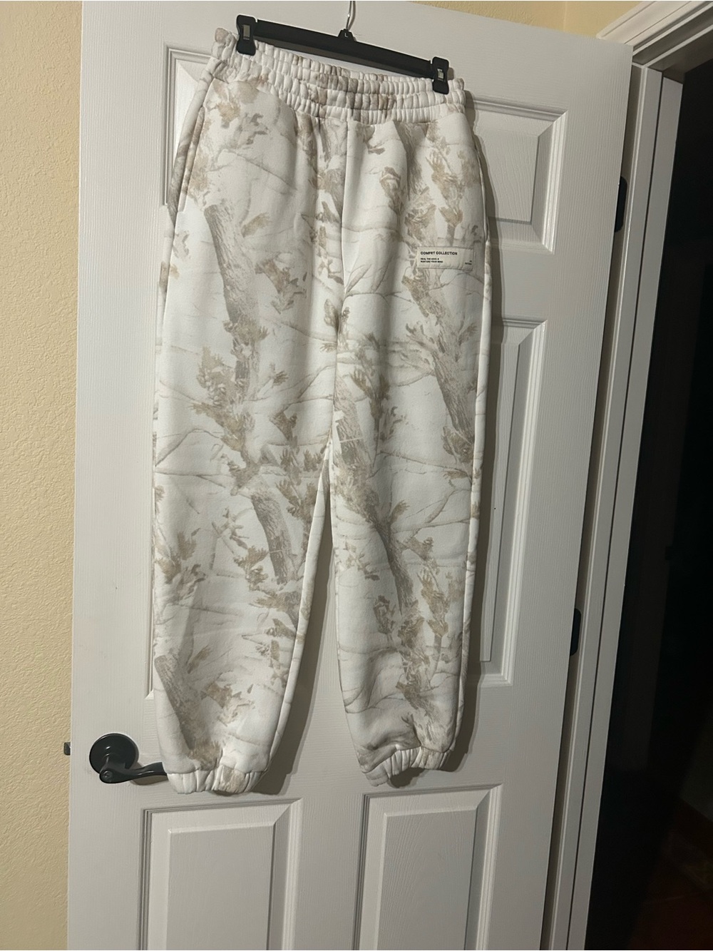 Neutral Tan Patterned Joggers